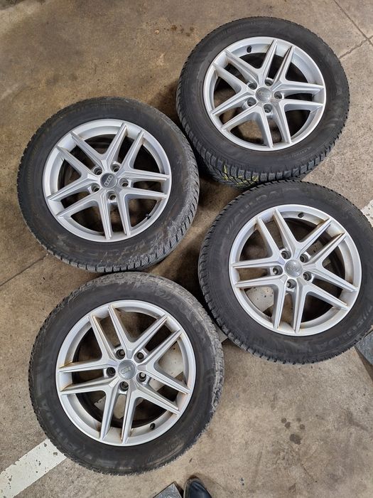 5 112 17 оригинални Ауди джанти+гуми