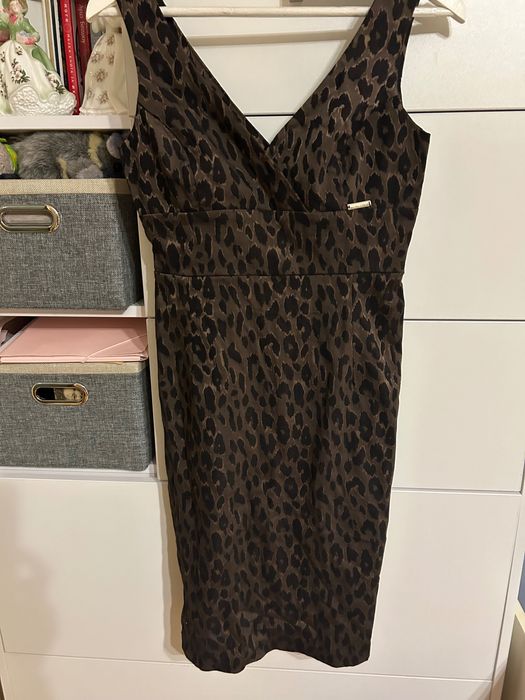 Lucy, леопардова миди рокля, S/M размер