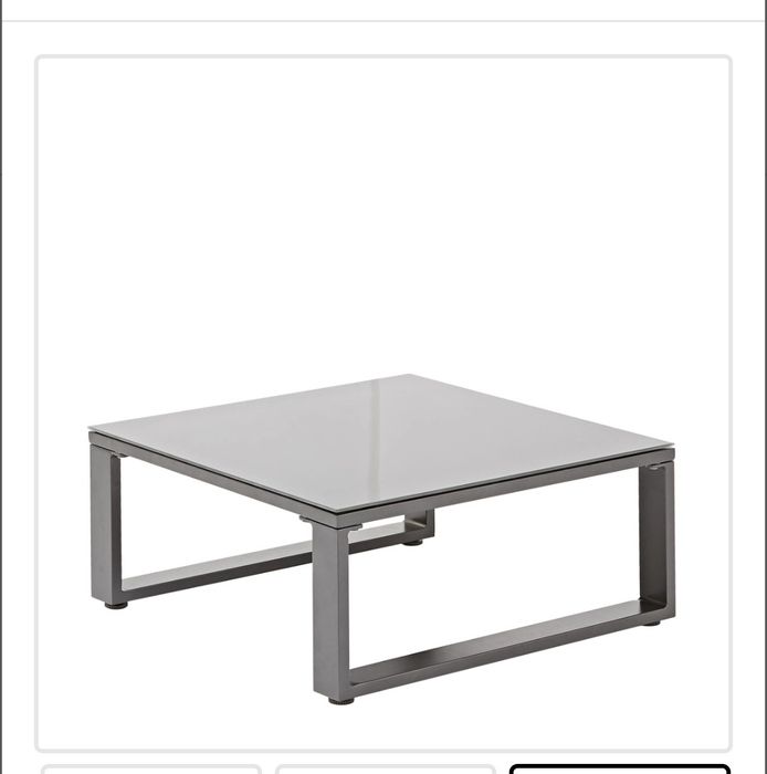 Masa din aluminiu cu sticla