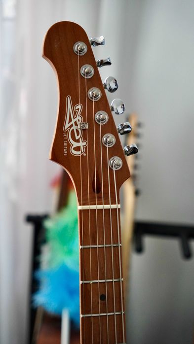 Vand chitara JET Guitars JS-400 HSS Roasted Maple Left Handed, Sea Foam Green