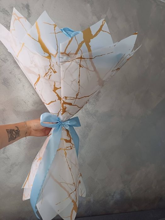 Buchet trandafiri din satin