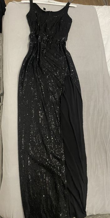 Rochie seara lunga paiete