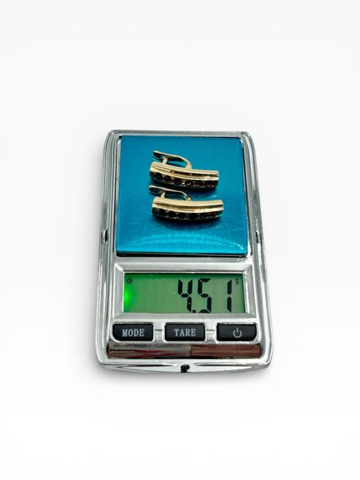 Обеци 14 карата със гранит – 4.51 гр