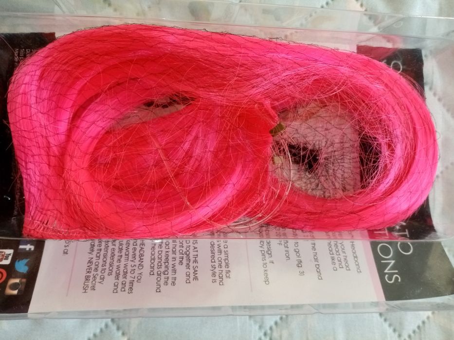 Продавам изкуствени кичури /Hair extensions Secret Color Demi Lovato