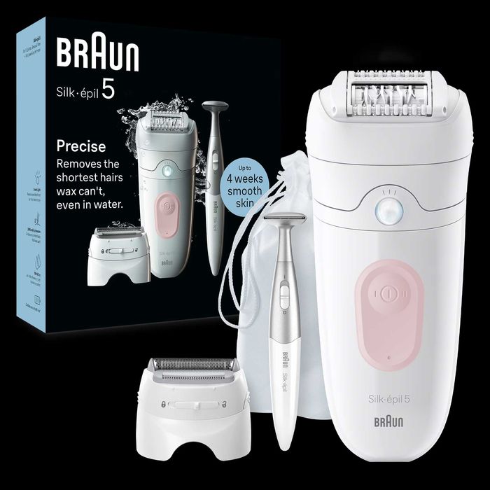 Epilator Braun Silk-épil 5 5-230 Trimmer Bikini + 5 accesorii