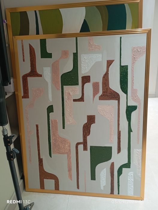 Abstrakt kartina 130×83 sm, ramkali