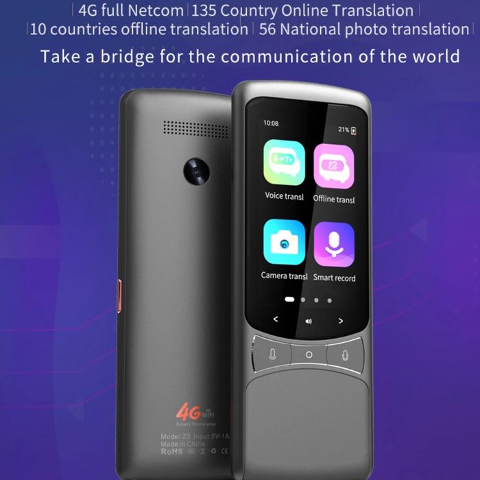 Smart Translator mi-fi 4G mifi.perevodchik tarjimon sim kartalik