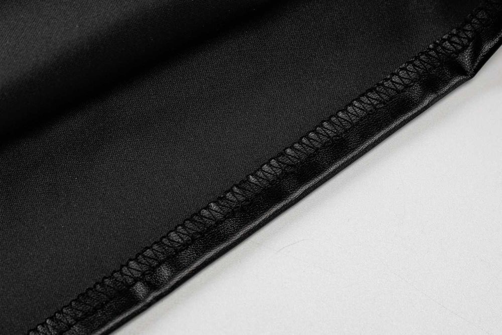 Къса черна парти рокля без презрамки S, М