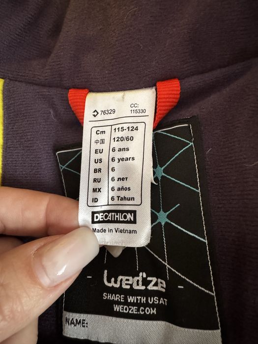 Costum ski iarna fete 6 ani Decathlon