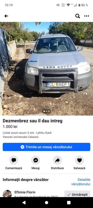 Vând rand i rover
