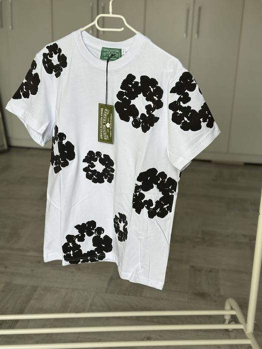 Tricou Denim Tears Essentials Off White Amiri