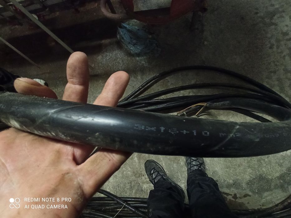 Кабел 3х16 и 1х10 кв.