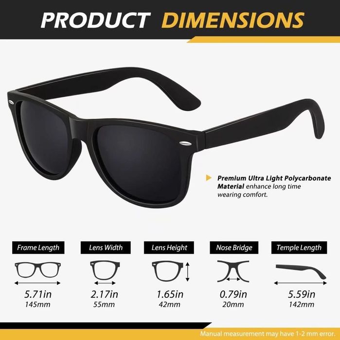 Ochelari de soare polarizati Linvo, UV400, unisex