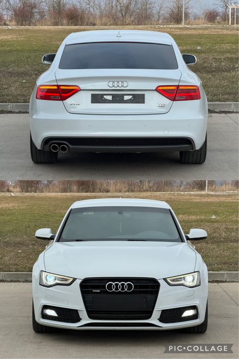 Audi A5 2.0Tdi Automat Quattro 4x4 S-Line din Fabrica Alb Perlat