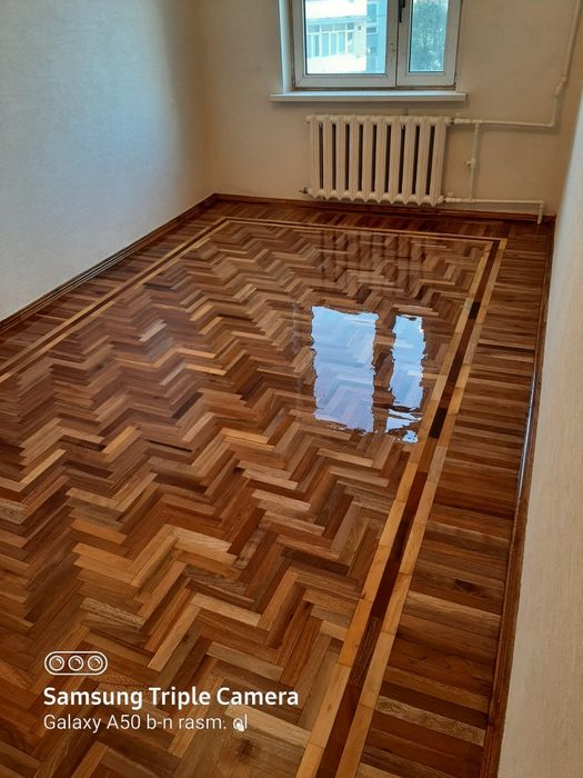 шлифовка пол паркет