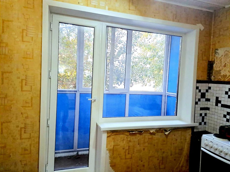 Пластиковые окна,двери, балконы под ключ,ветражи, офис. перегородки ...