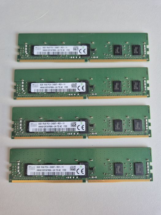 32GB RAM set 4 x 8GB DDR4-2400  Hynix  reg ecc - memorie server RDIMM