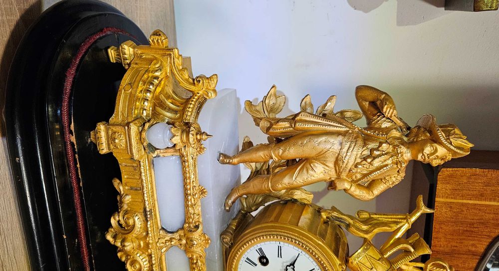 Ceas de semineu cu pendul  anii 1870 - 1880