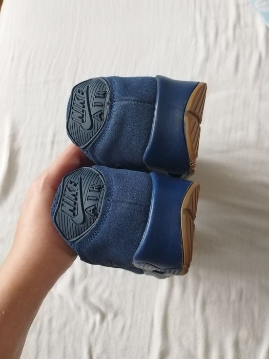 NIKE-Дамски Кожени Маратонки-Естествен велур.