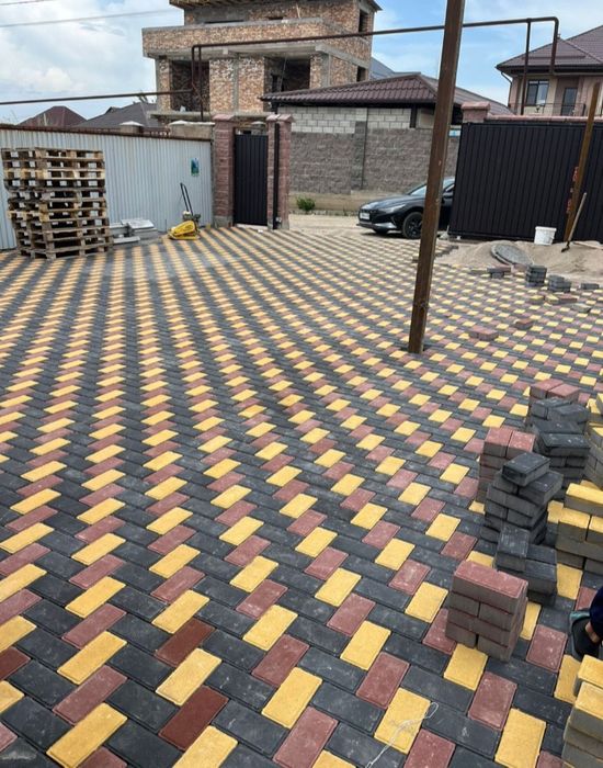 Укладка брусчатка