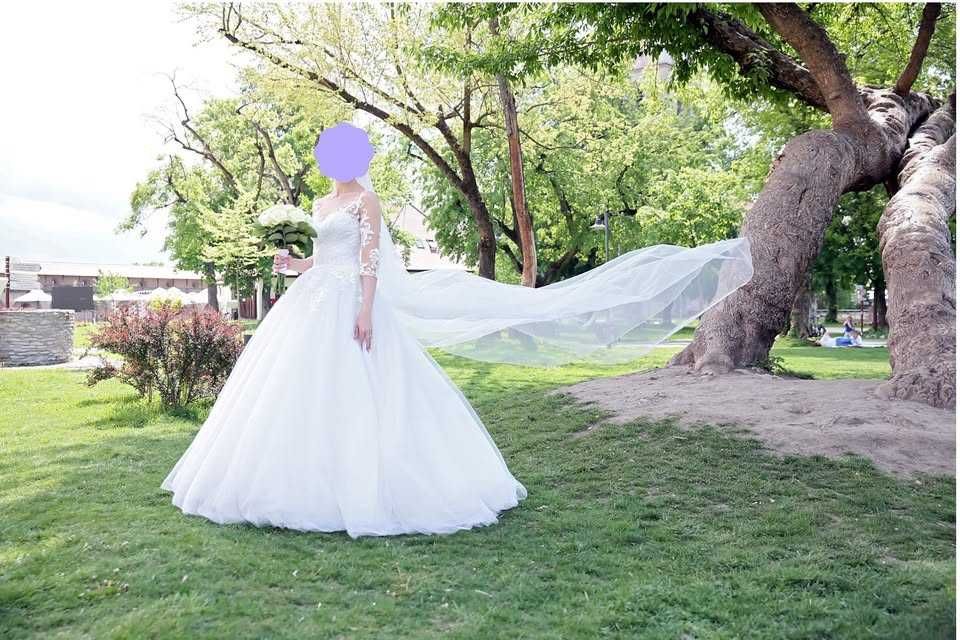 Rochie de mireasa A-line, Salon Maria, marimea 38