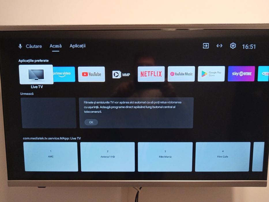 Smart TV cu deagonala de 80 cm