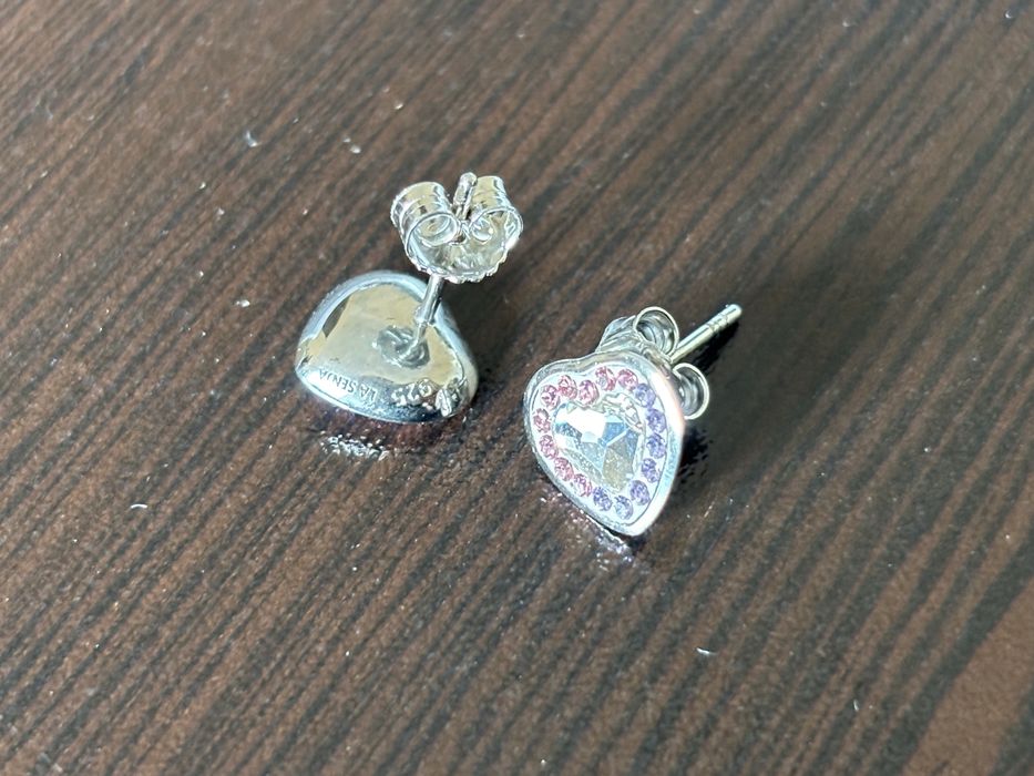 Сребърни обеци La Senja с кристали Swarovski