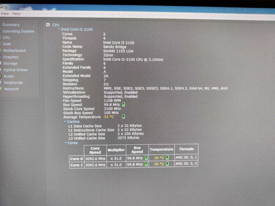 Дънна платка Gygabyte GA-H67MA-USB3-B3, i3-2100 и рам