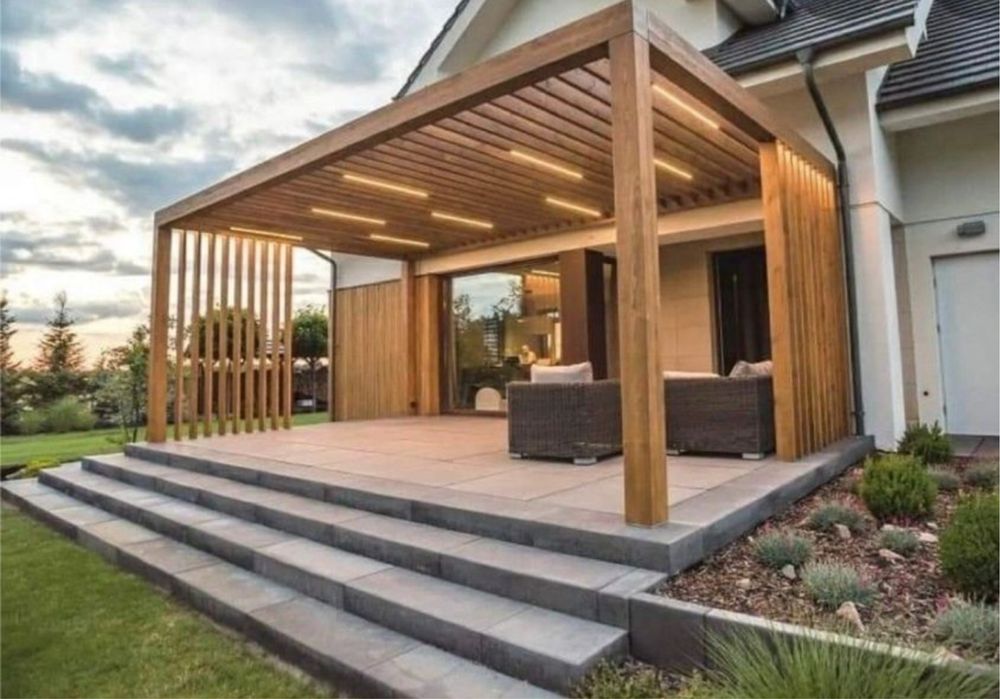 Pergole si foisoare din lemn rustic