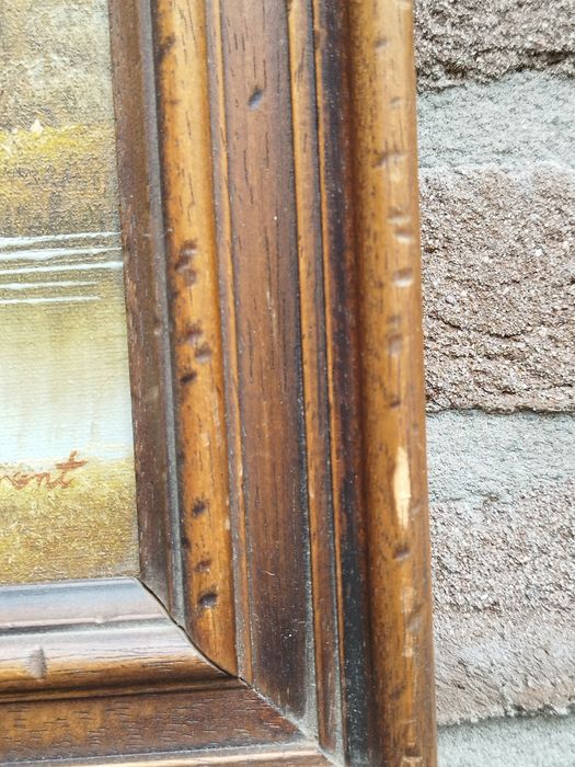 Винтидж холандска картина върху платно