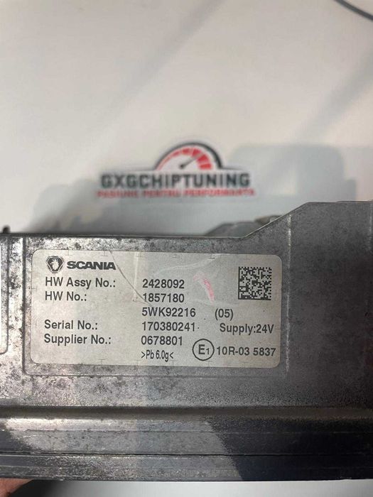 ECU Calculator motor SCANIA T,P,G,R,L serie EURO6  EMS S8 5WK92216