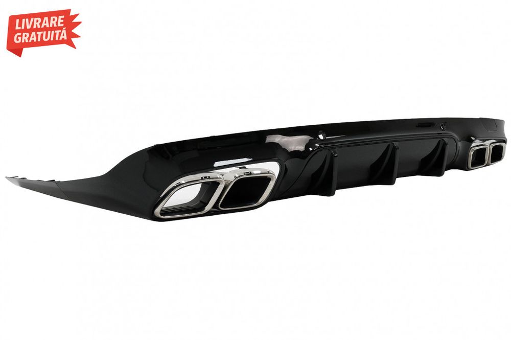 Difuzor Bara Spate cu Ornamente toba Mercedes CLS-Class C257 Sport Lin