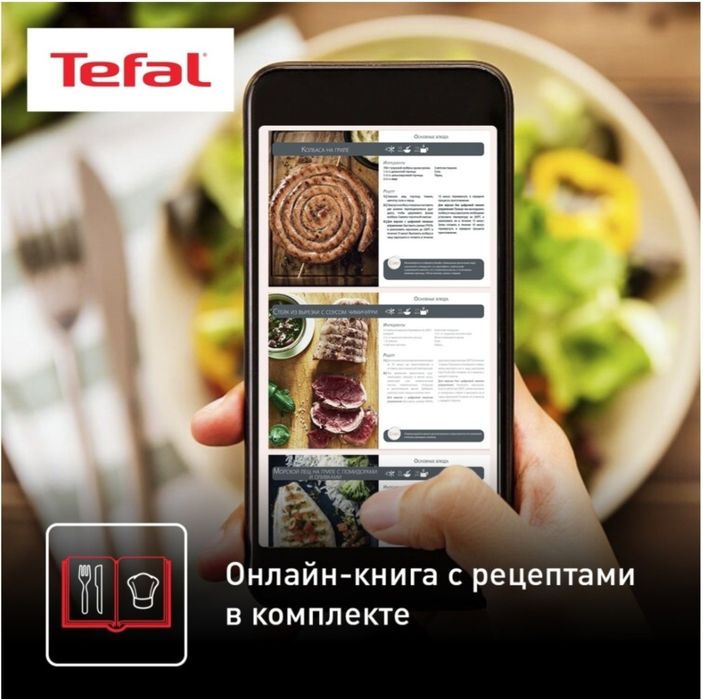 Аэрогриль Tefal EY505D15 серебристый