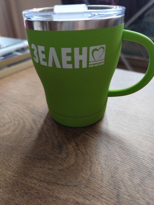 Термо чаша зелена
