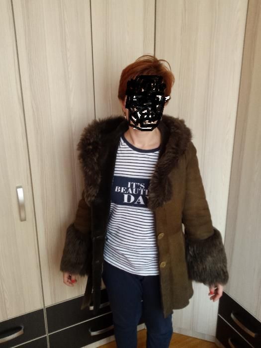 Cojoc dama din piele naturala