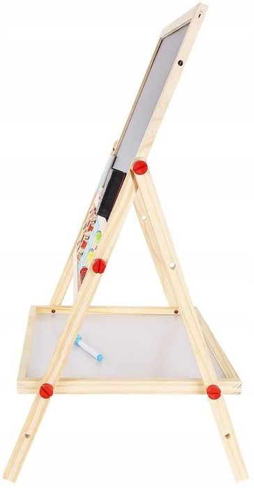 Двустранна дъска за рисуване Kruzzel - Магнитна, със сметало