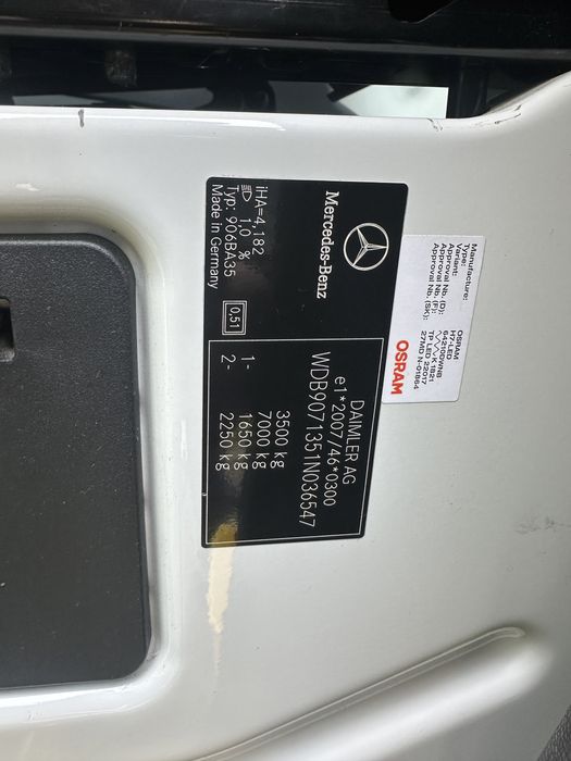 Mercedes Sprinter 316 autoplatforma,an 2019,AUTOMATA,VARIANTE AUTO