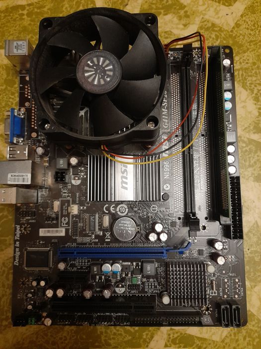 Плата MSI g41 m-sp20 + e3400 + 2 gb ddr 3 + куллер