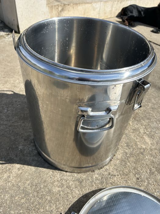 Инокс съд 50L с кран и филтър | за бира, вино, раки | неръждаем