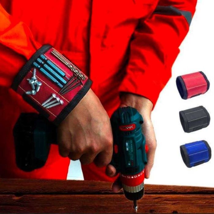 Магнитна гривна /лента за инструменти - черна