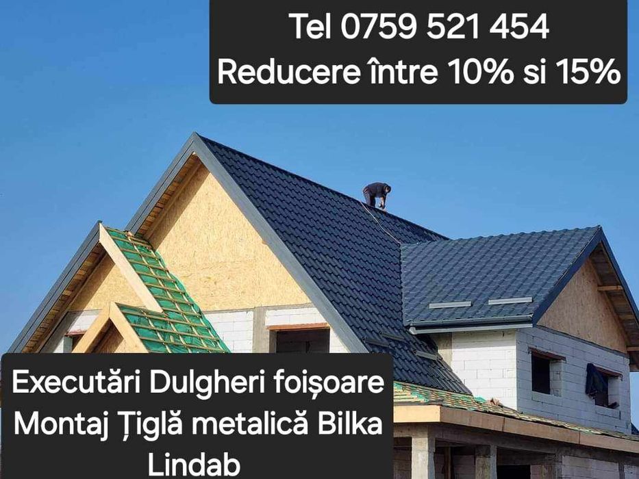 Acoperiș Tabla BILKA Reparații Acoperișuri hidroizolații dulgheri