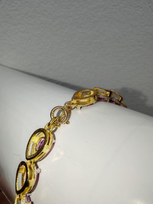 Bratara 14 K argint, aur galben, safir- 7,92 ct