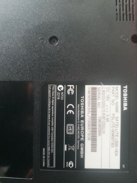 Toshiba Satellite L500