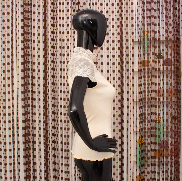 Rosemunde дамска тениска с дантела от коприна и памук М