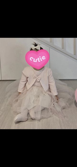 Rochita roz, tul,6-12 M