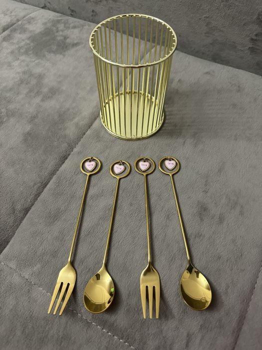 Ложка и вилка Для Десерта, desert qoshiq va vilka