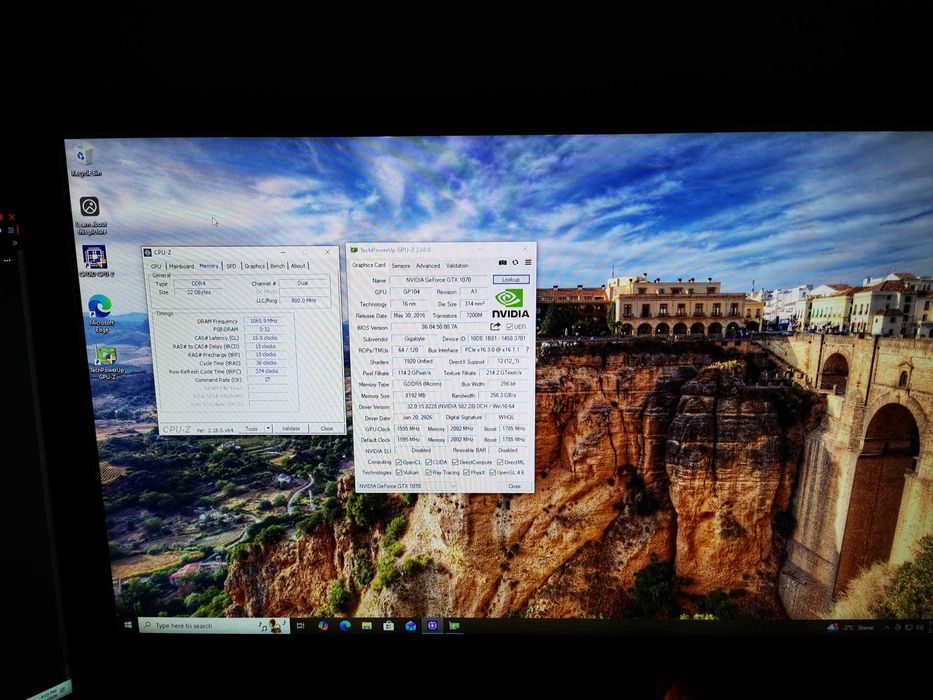 PC Gaming i7-7700K GTX 1070 8GB 32GB RAM SSD NVMe