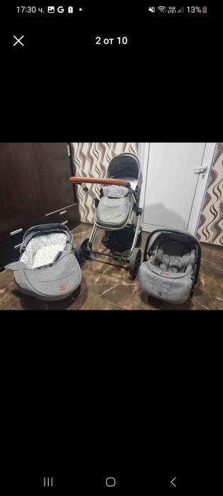 Бебешка количка Moni Polly 3v1