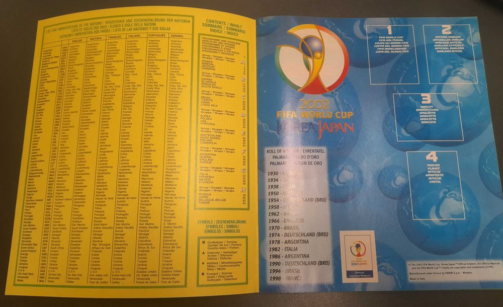Album Panini FIFA WorldCup  Korea Japan 2002 Africa Cup 1996 2008 2010