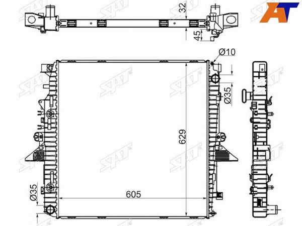 Радиатор Land rover Discovery